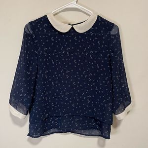 Pull & Bear Dark Blue Blouse